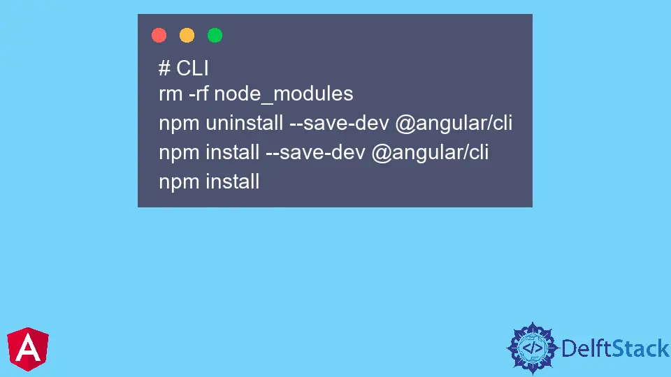 更新 Angular CLI