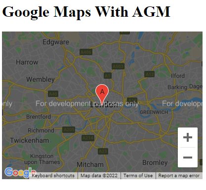 Angular 中的谷歌地图