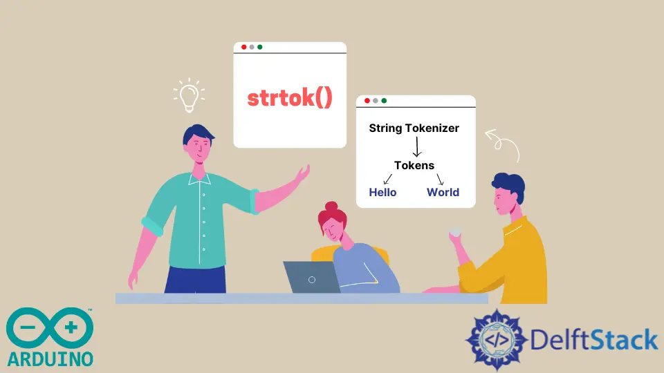 Arduino strtok