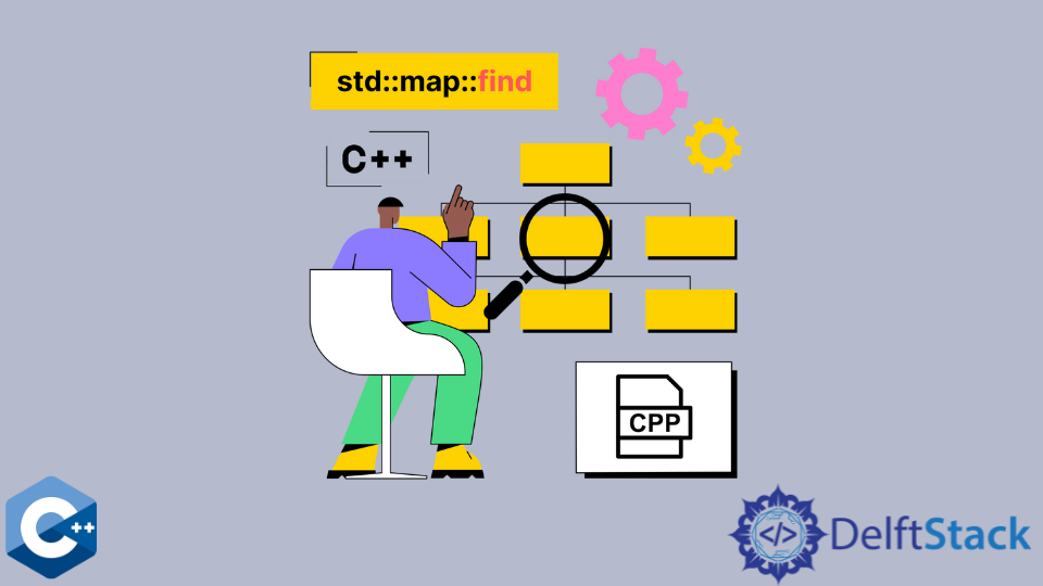 在 C++ 中使用 std::map::find 函数