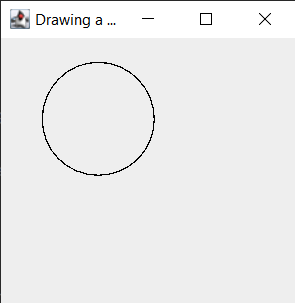 Java 使用 drawoval 绘制一个圆