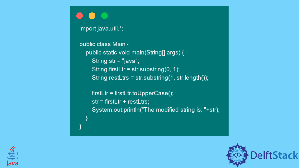 如何在 Java 中大写字符串的首字母