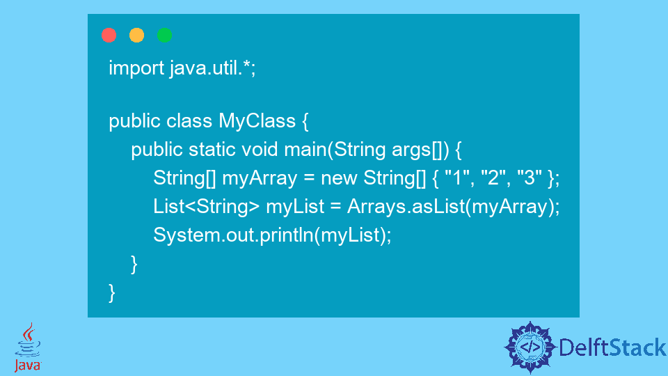 如何在 Java 中把一个数组转换为一个列表