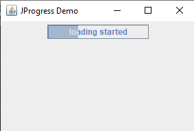 使用 jprogressbar 類建立 Java 進度條 - 進度條上的文字第一部分