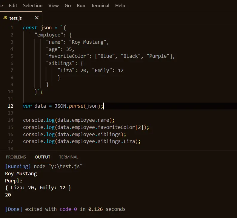 在 javascript 中用點操作解析單個資料