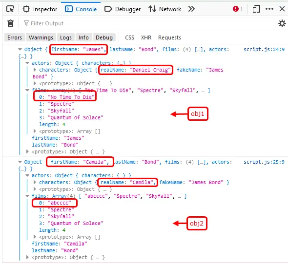 在 javascript 中深度複製一個物件