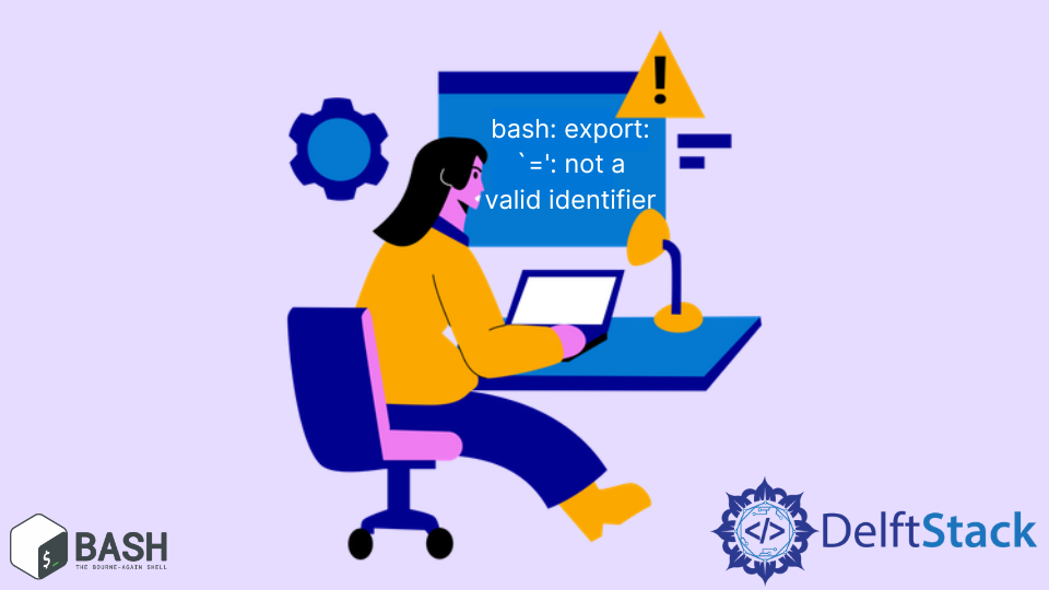 解决 Bash 中的导出不是有效标识符错误