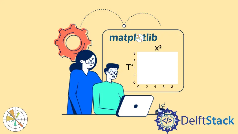 Python Matplotlib 圖中的上標