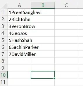 檢視 CSV 檔案