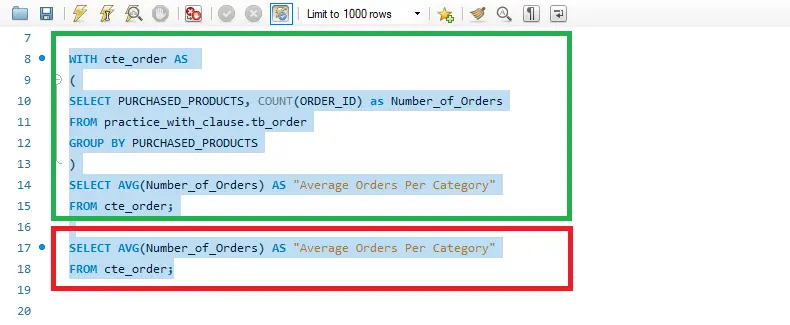 mysql with 子句 - with 子句練習 part b