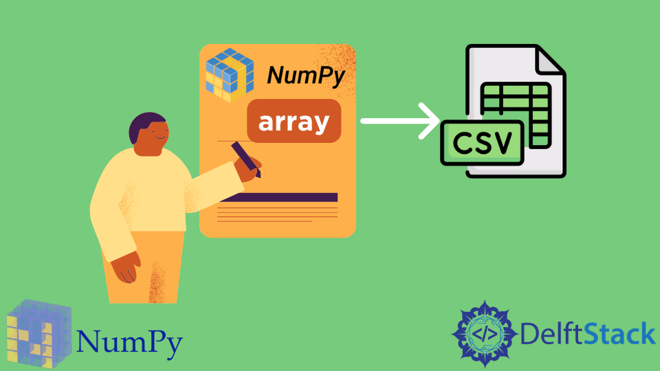 在 Python 中将 NumPy 数组写入 CSV