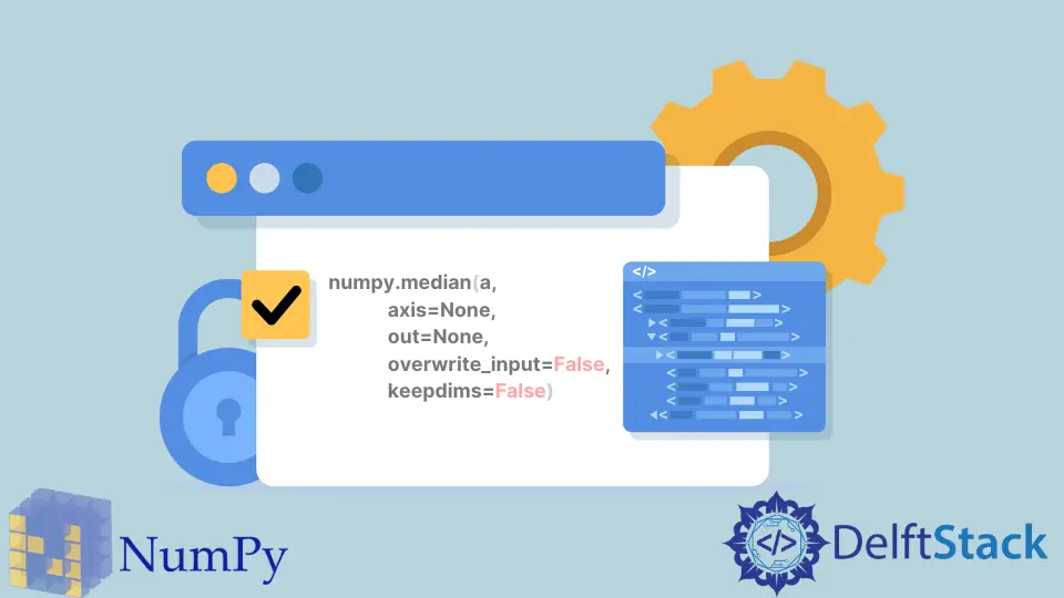 NumPy numpy.median() 函数