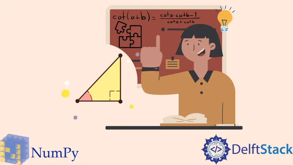 NumPy 中以度為單位的餘弦值