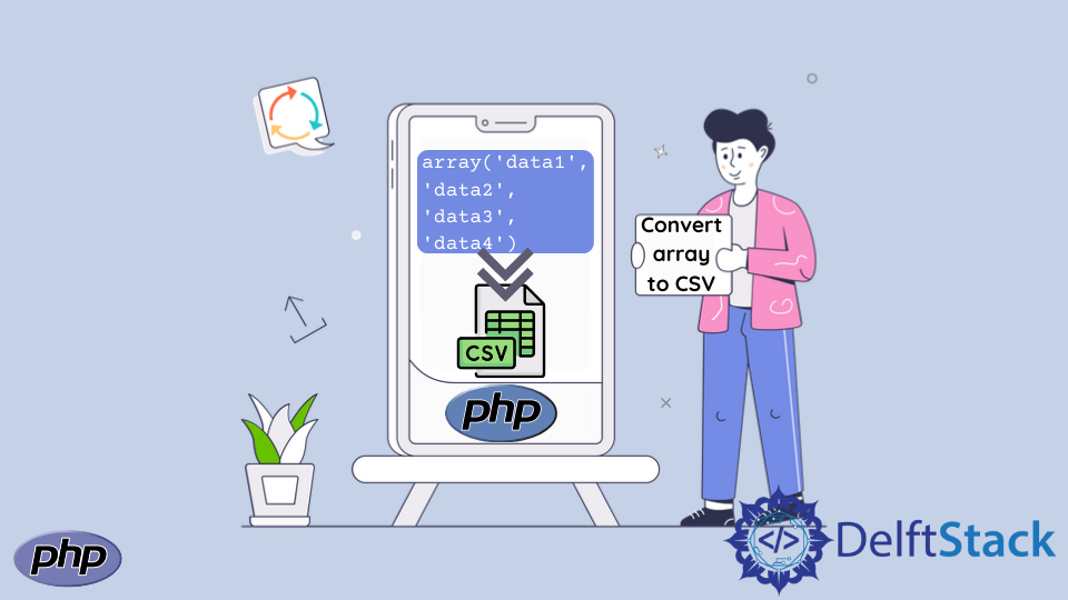 在 PHP 中将数组转换为 CSV 文件