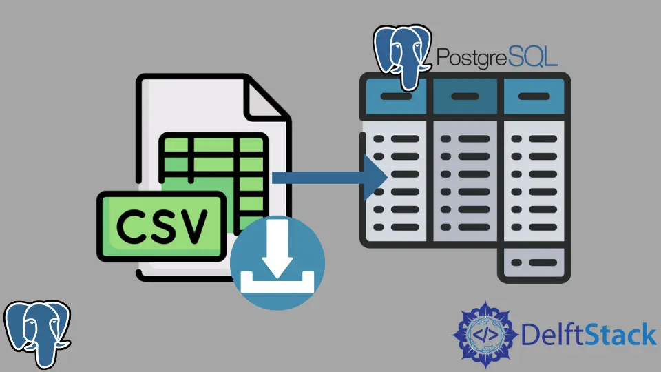 將 CSV 檔案資料匯入 PostgreSQL 中的表