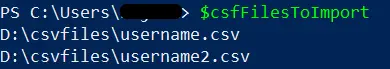 在 PowerShell 中獲取每個 CSV 檔案物件