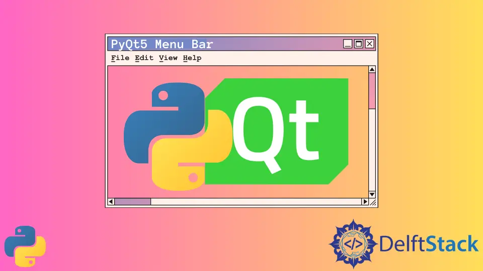 PyQt5 教程 - 選單欄