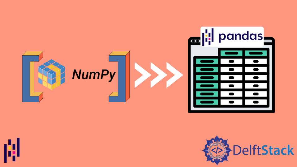 将 NumPy 数组转换为 Pandas DataFrame