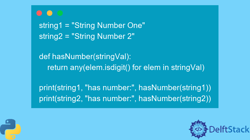 在 Python 中检查字符串是否包含数字