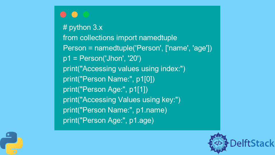 Python 中的命名元組