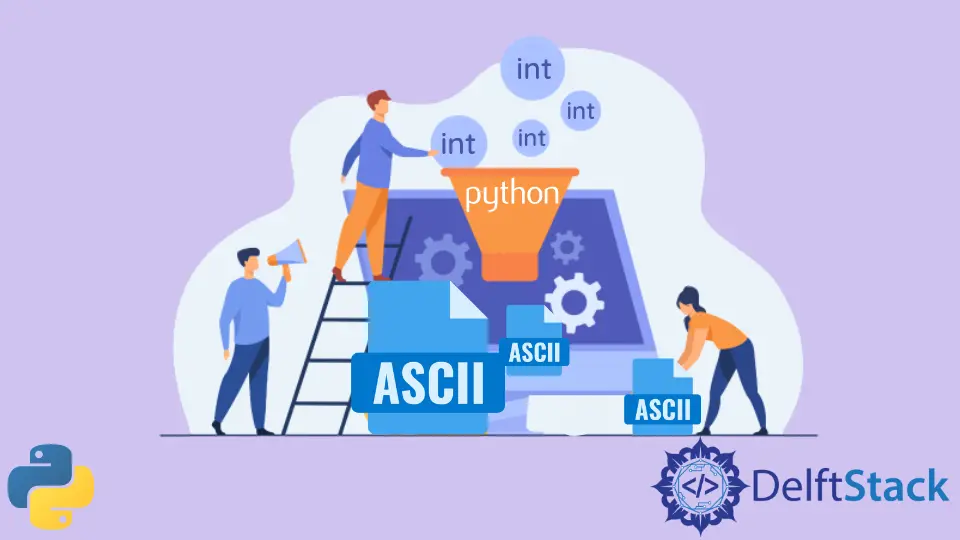 在 Python 中將 Int 轉換為 ASCII