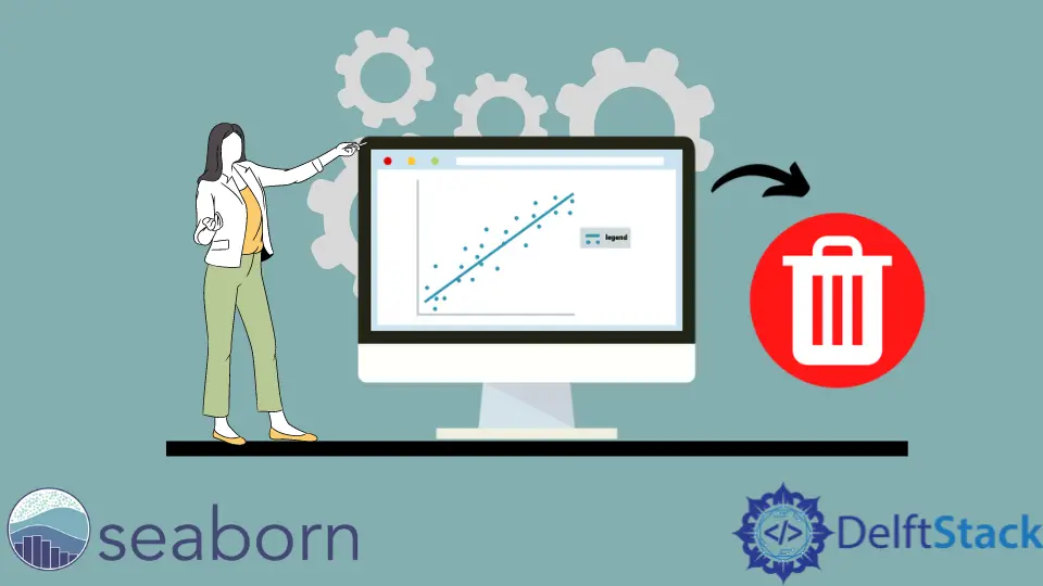 從 Python 中的 Seaborn 圖中刪除圖例