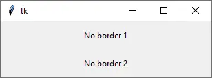Tkinter Label_無邊框