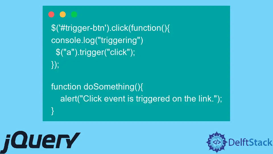 jQuery 觸發點選